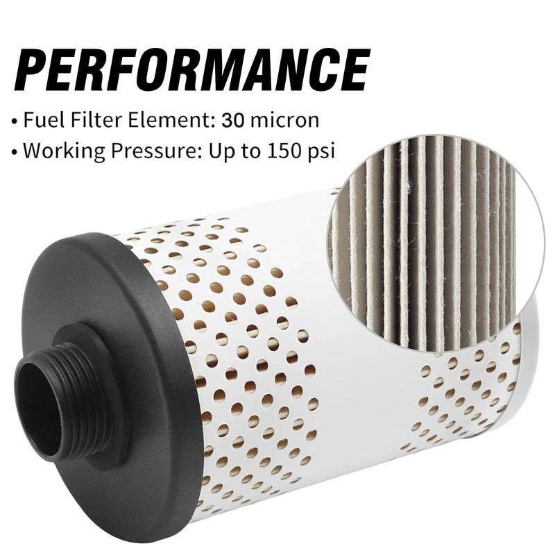 Hoypeyfiy 496-5 Fuel Tank Filter Element with Water Block, Replacement