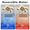 Ruibutrade Low Profile Ceiling Fan with Remote &APP Control, Quiet