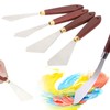 4Pcs Stainless Steel Palette Knife Shaped Oil Painting Art Spatula