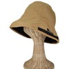 Bliss Leather Sauna Hat with Pockets, Bucket Hat, Unisex, Deep