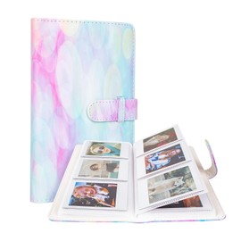 HIYQIN Mini Photo Album with 96 Pockets Compatible with 3 Inch Fuji Film Instant Mini 12 11 9 8 70 90 Instant Film Polaroid Snap PIC-300 Dream Bubble