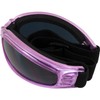 Birdz Eyewear Cardinal Padded Floating Motorcycle Goggles for Women Translucent