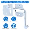Stake Bed Latches Bracket Set, Straight Side Gate Latch for