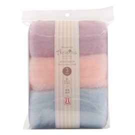 Hamanaka H441-140-5 Wool Felt Aclaine, 3 Color Set, Approx. 0.3 oz (8 g) Per Color, Purple, Pink, Light Blue