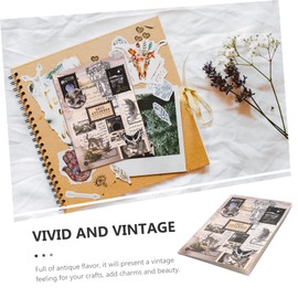 TEHAUX 2packs Vintage Journal Kit Aesthetic Stickers for Scrapbooking and Journaling Retro Decorative Supplies for Creative Projects for Diaries Planners and Crafts