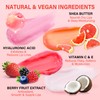 Lip Mask Set 4 Pcs, Overnight Lip Sleeping Mask with