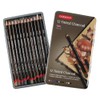 Derwent Charcoal Pencils Coloured Set of 12
