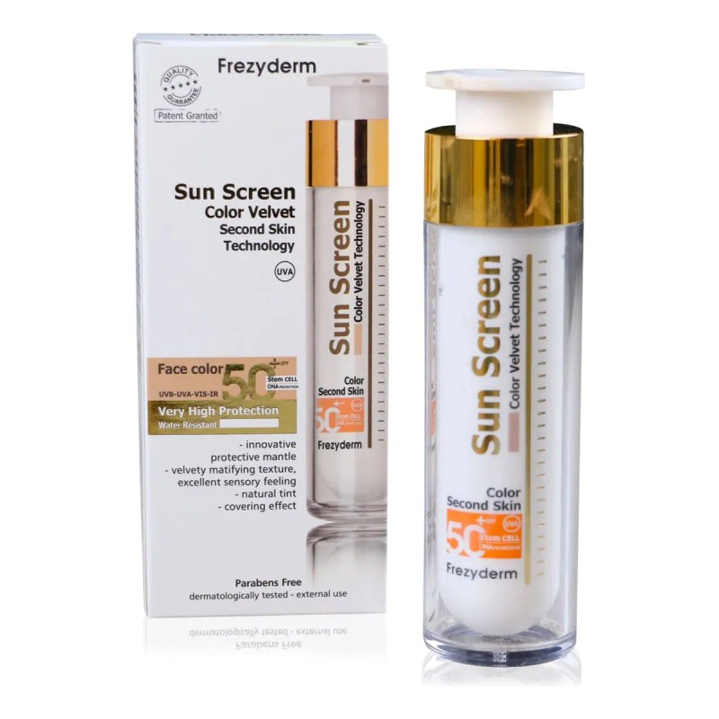 Frezyderm Sun Screen Velvet Color Face Spf 50+ 50ml Pack