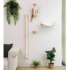 FUKUMARU Cat Wall Scratcher, 60" Tall Wall Mounted Kitten Scratching