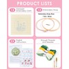Punch Needle Kit, Daisy Punch Embroidery Kits for Adults Beginner,