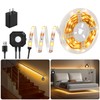 Taormey Motion Sensor Under Bed Lights, 9.8Ft Warm White LED