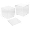 ABOOFAN 2pcs Box Clear Square Display Box Transparent Candy Storage