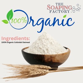 Colloidal Oatmeal Powder 16 oz | Unscented, Organic Oatmeal for Baths, Soap Making, and DIY Skincare | Soothes Itchy, Irritated Skin | Ideal for Natural Cosmetics | The Soaping Factory