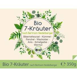 Cellavita | BIO 7-Kräuter nach Bertram Heidelberger Originalrezeptur, Bio-Qualität, mit Fenchel & Anis, natürliche Bitterstoffe (350g)