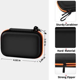 Case Compatible with SanDisk 1TB 2TB 500GB 4TB/for PRO Extreme Portable SSD, External Solid State Hard Drive Storage Holder for SDSSDE61/ SDSSDE60/ SDSSDE81/SDSSDE30/SDSSDE60 (Box Only)(Orange)