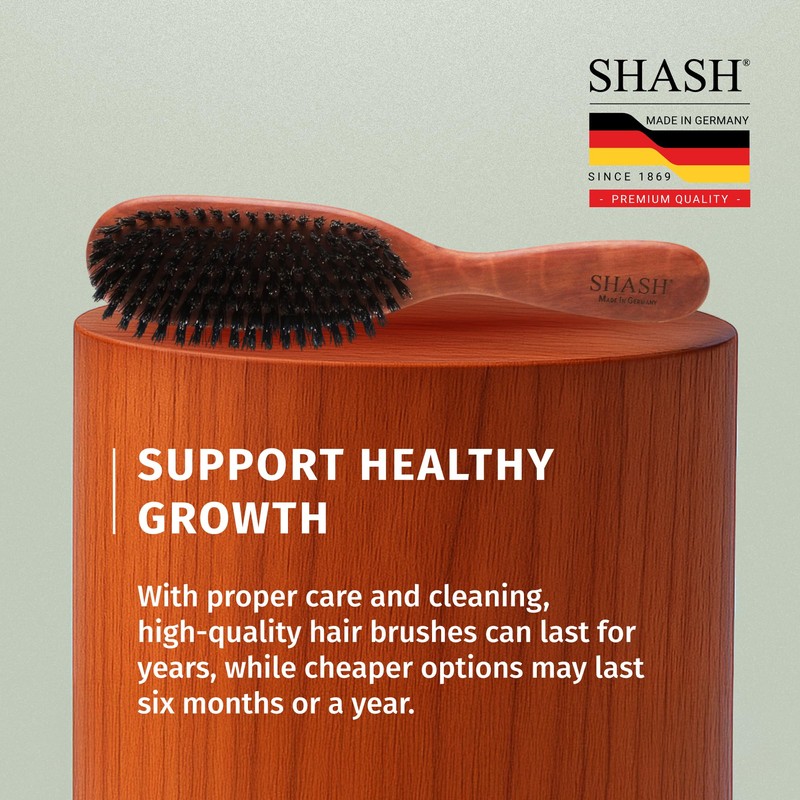 Classic German First Cut 100% Boar Bristle Hair Brush Since
