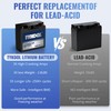 TYKOOL 12180-G LiFePO4 Powersports Battery, 360CCA,8Ah,Built in BMS,Compatible with generator
