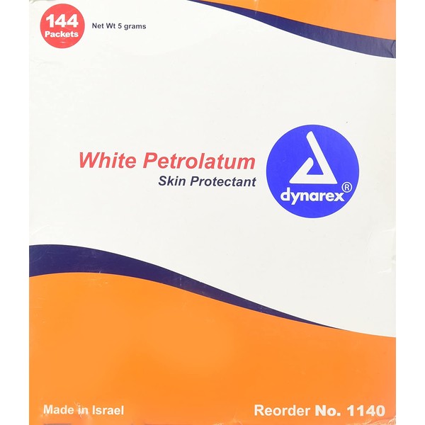 Dynarex White Petrolatum Foil Packs