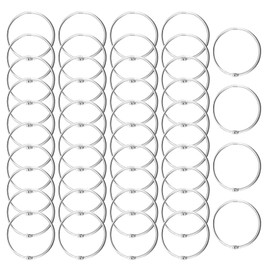 Binder Rings 30mm/1.2 inch, 40 Pack Loose Leaf Binder Rings, Metal Paper Ring, Metal Book Rings for Index Cards, Small Flash Card Rings, Notebook Rings, Keychain Key Rings