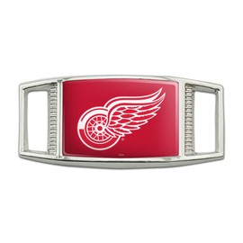 Detroit Red Wings Logo Rectangular Shoe Shoelace Shoe Lace Tag Runner Gym Charm Decoration