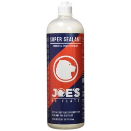 JOE'S NO FLATS Joe's Super Sealant for Bicycle Tires. Ultra-Fast Sealing for Tubeless, Tubular and Inner Tubes | for Holes up to 0.25 Inches | Ready to Use Effective Puncture Seal