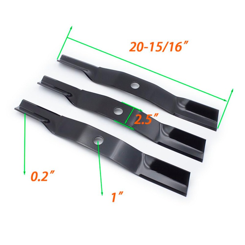 3 Pack Mower Blades For Landpride 60" 890-171C 890-204C FDR2560