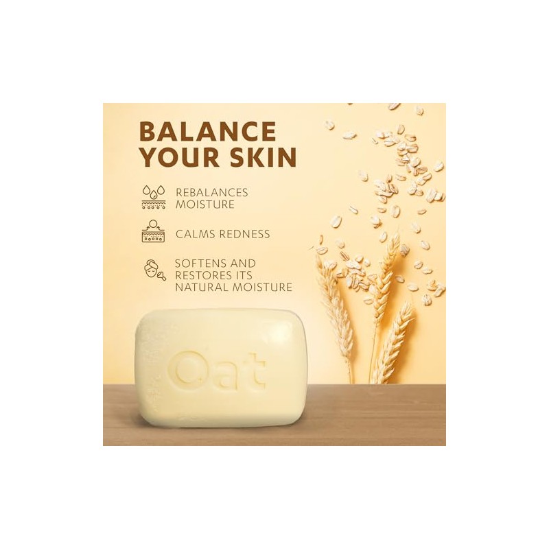 Grisi Oat Soap Cleansing Balancing Soap with Natural Oat Assists