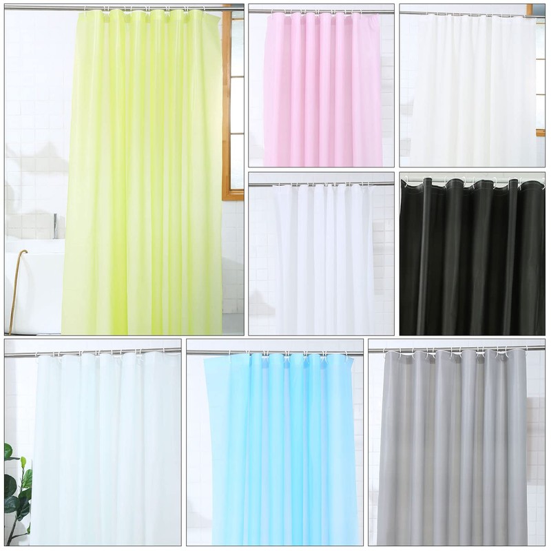 WedDecor Shower Curtains Mould Proof Resistant, Waterproof PEVA Shower Curtain