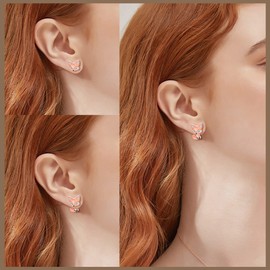 Boho Earrings Silver 925 Women's Earrings Stud Earrings Vintage Jewellery Abalone Shell Hanging Earrings for Women, Sterling Silver, No Gemstone