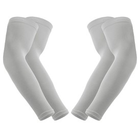 AXPYPXA Arm Sleeves for Women Compression Cooling Basketball Sports 2 Pair Grey