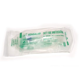 VENSALUD | Infusion Set | Gravity Endovenous Infusion Equipment Transparent Drip Chamber View Drip | For liquid application | Latex free | Without DEHP | 1.80 mts | 25 pieces