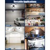 HAPYLUMI Garage Lights 2 Pack - 120W 12000LM 6500K LED