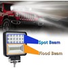 LED Light Pods, 4 Inch 126W Square LED Work Light,