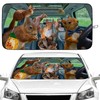 Funny Squirrel Car Windshield Sun Shade Foldable Sunshade Front Window