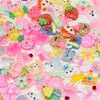 Niangzisewing Lots Random Jelly-Color 80pcs Resin Flatback Flat Backs Scrapbooking