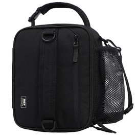MIER Lunch Bag Small Cool Bag Expandable Cooler Bag for Women Men Insulated Lunch Box for Work School Picnic 6-9L, Black