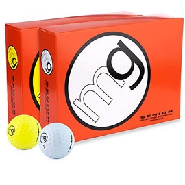 MG Golf Balls Senior Longest with Speed, Distance, & Maximum Enjoyment (1-Dozen)