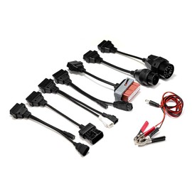 GEARMONSTER 8tlg Adapter Set, PKW Kabelset Universal Auto OBD1 OBD2 Diagnosegerät Diagnose Adapter Kabelsatz Diagnoseadapterkabel für TCS CDP Pro Delphi CDP+ DS150Er Diagnostic Scanner