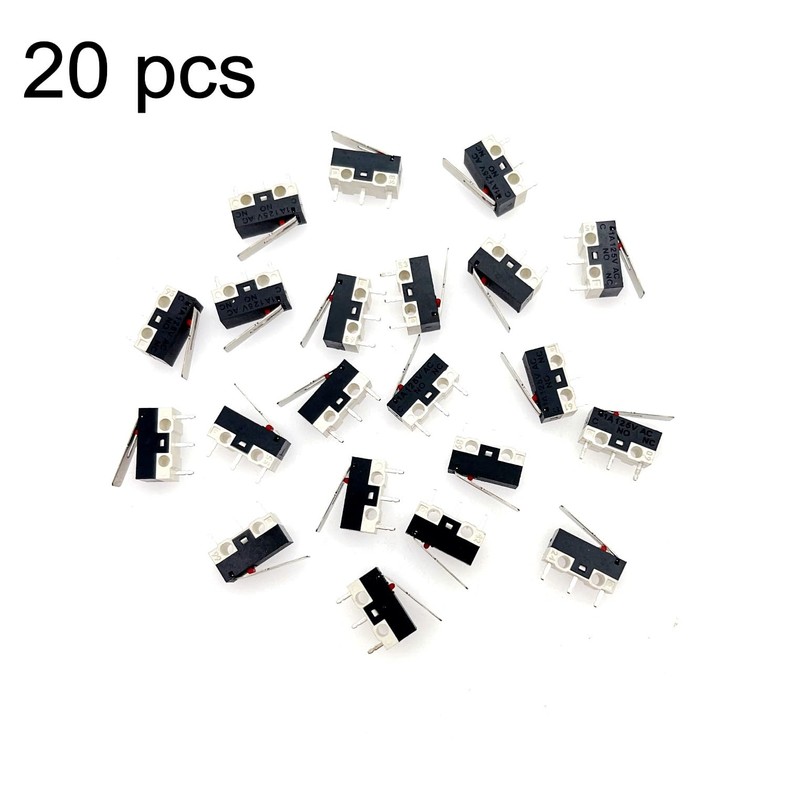 JZK 20x Micro Switch with Lever 3-Pin 125V 1A AC