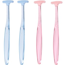 4uds Cepillo para Párpados, de Silicona Ultrasuaves Cepillo Limpiador Párpados Prácticos Accesorios de Limpieza para Limpiar Suavemente la Grasa y la Suciedad (2 Colores)