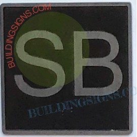 BuildingSigns.com ELEVATOR FLOOR NUMBER SB SIGN- ELEVATOR JAMB PLATE FLOOR SB SIGN -REF24-1027