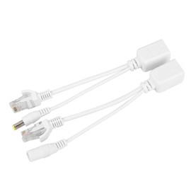 Injector Passive Poe Connector White 18×15×5 10 Pair Ip Camera Poe Rj45 Cable Power Over Ethernet Adapter Injector Splitter Dc 12 V