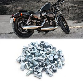 sourcing map Pack of 30 5 mm Thread Motorcycle Scooter Brake Cable Wire Solderless Nipple Screws