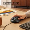 PORLEI Wired Trackball Mouse for Large Hands, Ergonomic Design Reduces