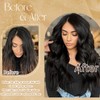 Black Clip in Hair Extensions Real Human Hair 18 Inches