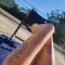 Large Body Henna Color Tattoo Sticker Pink Rose 5ea