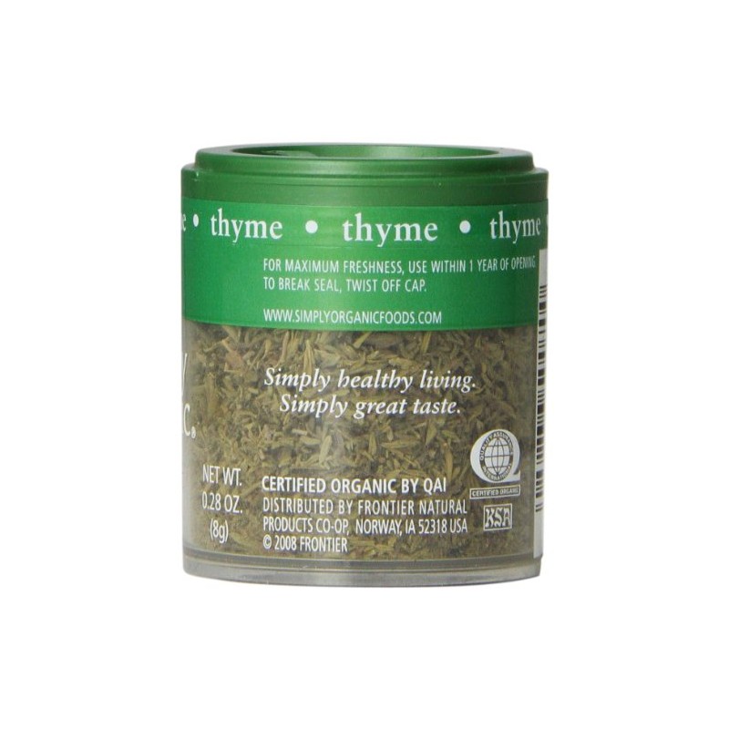 Simply Organic Thyme, 0.28 Oz