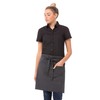 Chef Works Unisex Half Bistro Apron, Dark Grey, One Size