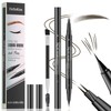 Magic Eyebrow Pencil, 3D Microblading Eyebrow Pen, Dual-ended Brow Pen