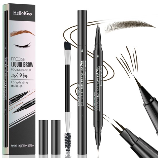 Magic Eyebrow Pencil, 3D Microblading Eyebrow Pen, Dual-ended Brow Pen